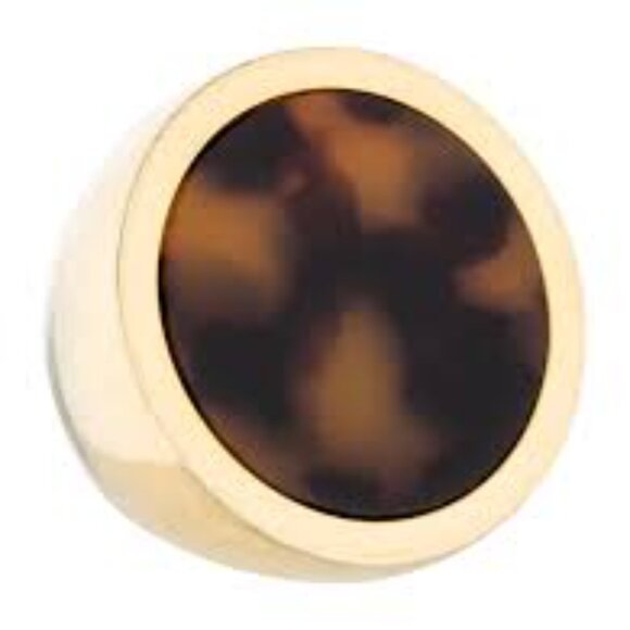 Michael Kors Jet Set Tortoise Shell Ring - Size US 7 - Picture 2 of 6